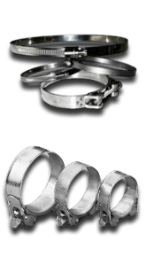 Darstellung von Schlauch-Befestigungs-Schellen